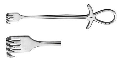 МЕРФІ РЕТРАКТОР ГОСТР. 4 ЗУБ. 195MM